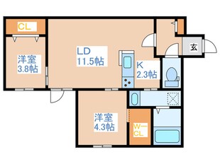 Riviere手稲Avanceの物件間取画像